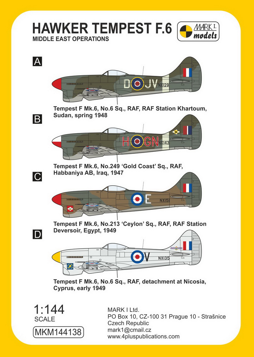 [MKM144138] Hawker Tempest F.6 ‘Middle East Operations’