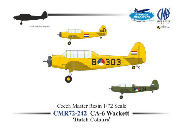 [CMR72-242] CA-6 Wackett ,V holandských barvách‘